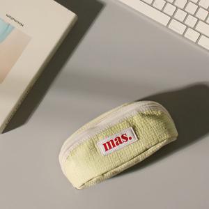 [마스마룰즈]180도 Hapoom pencil cosmetic pouch _ Light yellow