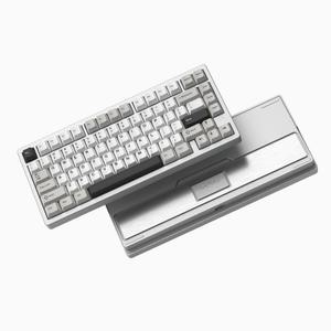 Womier 워미어 우미어 RD75 Pro 실버 무선 키보드 알루미늄 RGB 핫스왑 베이지축
