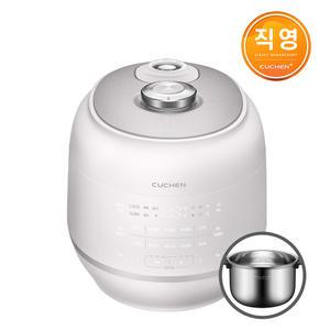 쿠첸 121+ 6인용 올스테인레스 IH전기압력밥솥 블라썸화이트 CRT-RPS0691BW