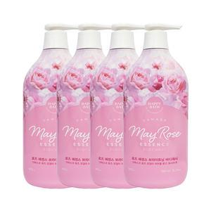 해피바스 로즈 에센스 브라이트닝 바디워시 900g x4