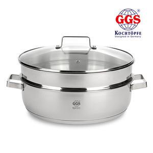 독일 GGS 멀티 대용량 스텐 찜냄비 30cm 32cm 전골냄비 사용가능 명절음식 만두 생선찜 호빵