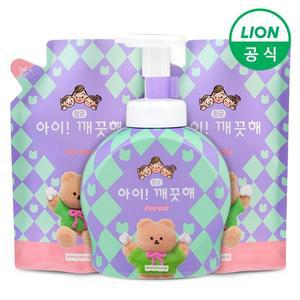 아이깨끗해X어프어프 대용량 490ml용기+450ml리필 2개 숲속향기