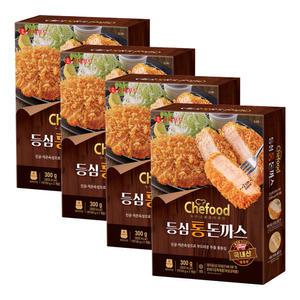 롯데 Chefood 등심통돈까스 300g 4개