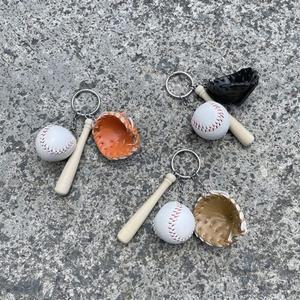 야구 장비세트 글러브 야구방망이 키링 키홀더 (WFFR9J2)
