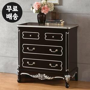 라헬 엔틱 원목 3단 서랍장 안방 거실 인테리어 수납