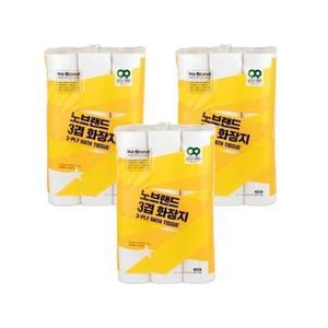 [노브랜드] 3겹 화장지 30m 30롤 x 3팩