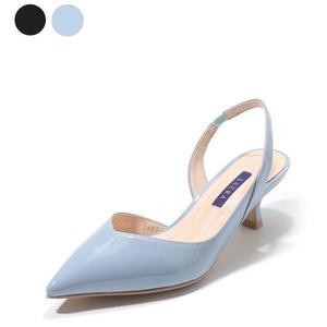 [갤러리아] 세라 여성 백화점 수제화 에나멜 슬링백힐 S23G019 블루 5CM