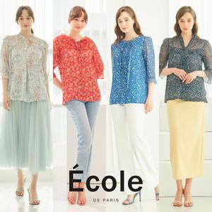 에꼴드파리 25SS 쿨 쉬폰 썸머 블라우스 3종