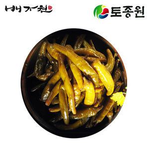 토종원 고추 장아찌(1kg) 500g 2개 청양골 직접농사국산재료