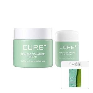 김정문알로에 리알로에 시그니처 기획구성 (크림 55g, 1개 + 스틱밤 14g, 1개) + 증정 (알로에 슬라이스 젤리 마스크팩, 1매 )