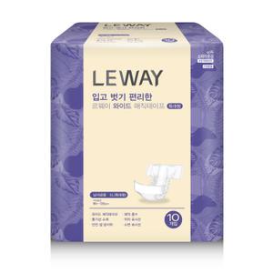 르웨이 와이드 매직 테이프 특대형 80매 겉기저귀 요실금 성인용 남여공용 교체용 기저귀