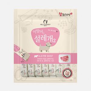 설레개2 강아지전용츄르 짜먹는습식간식 소고기 7개입
