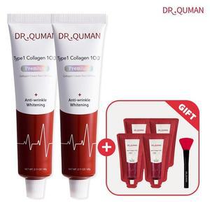 닥터큐먼 T1콜라겐100 크림팩 60gX2+10gX4+스파출러
