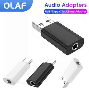 Olaf USB 타입 to 3.5 잭 이어폰 어댑터, C 3, 5mm 오디오 컨버터, 아이폰 15 삼성 화웨이 사운드 카드 외