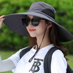 등산 캠핑 넓은 대형 벙거지 햇빛 차단 챙 큰 모자