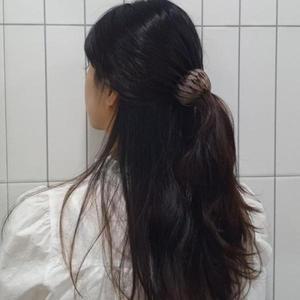 [셀러허브]올림머리 똥머리집게핀 포니 만두핀 그레이블랙 (3i2S1) (S31471201)