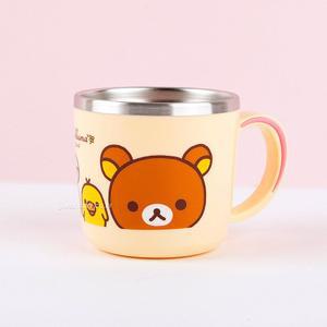 리락쿠마 스텐컵 260ml 해피 아이보리어린이 캐릭터 스텐 레스 스테인리스