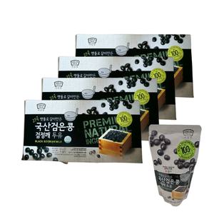 아름뜰 맷돌로 갈아만든 국산 검은콩 검정깨 두유 180ml x 80팩