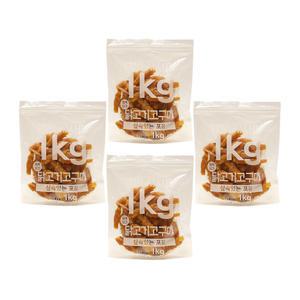 테비 사사미 1kg 닭고기고구마 x4봉 대용량 강아지간식