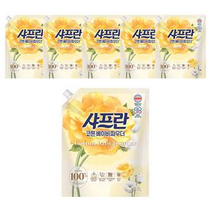 샤프란 소프트 코튼 리필, 2.1L, 6개