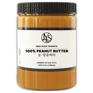 순 땅콩버터 크리미 500g X 1개 무첨가 100% 피넛버터 잼