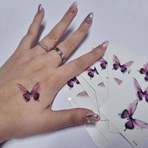 [셀러허브 1][HY6JG16J_51JH]패션 나비 타투스티커 헤나 1매 코디 방수