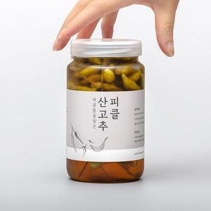 [기타]논산농부의 수제 산고추피클 580g (병)