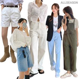 [올시즌] 10%+3장 이상 빅사이즈~36 여자청바지/봄신상/청바지/일자데님/와이드/슬랙스/스커트/반바지 외