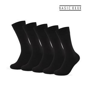 [베이직엘르] 남성 스탠다드 장목 신사 양말 5팩 PACK _P359719731