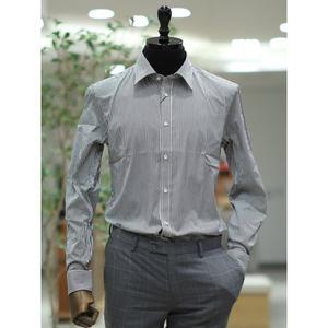 갤러리아 BON 블랙 핀스트라이프 슬림핏 스판 드레스셔츠 BN2SBA855