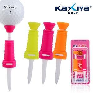 카시야 실리콘 높이조절 롱롱 버디골프티(2pcs)/기능성/필드/라운딩/골퍼/TEE/휴대용/골프볼용/볼티/경기