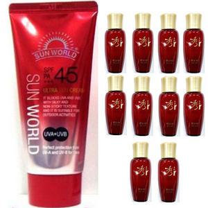 썬월드 울트라 썬크림 100ml + 수려한 효비담 발효 유액 20ml X 10개 추가 / 로션 에멀전