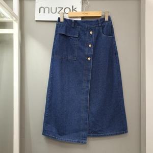[무자크]언발단추데님스커트 MO3WSK09