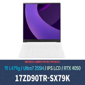 LG전자 2025 그램 프로17 17ZD90TR-SX79K SSD 512GB+Win11설치+무선마우스+패드 KW