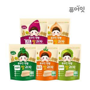 [퓨어잇]떡뻥 유기농 야채쌀과자 5종세트