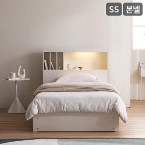 클로드 책장형 LED 4단 수납 침대파워 본넬스프링 매트리스-슈퍼싱글