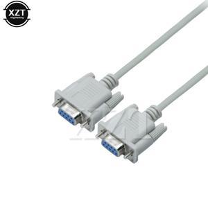 RS232 케이블-RS-232 DB9F-DB9F 암-암 DB9 커넥터 직렬 Null 모뎀 HDPE 절연 설계 UL 표준