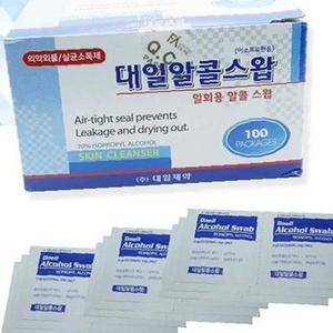 소독티슈 알콜 스왑 알콜솜 상처 소독 일회용 100매