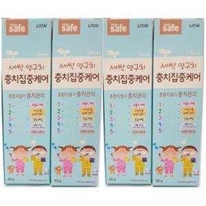 초등학생치약 푸르티민트향 60g 4p 어린이 치약 불소
