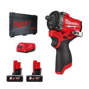 밀워키 M12 FIW2F12-602X 충전 12V FUEL 임팩트 렌치III 1/2 6.0Ah 2개 세트