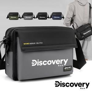 Discovery 남성용 나일론 숄더백 방수 지퍼 포켓 핸드백 크로스바디 백 패션