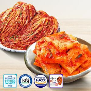 [기타]안동학가산 배추 별미김치세트 총10kg (포기 5kg / 고춧가루만 중국산+석박지 5kg)