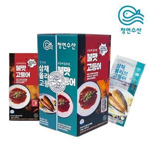 (청연수산) 상온보관+전자레인지 1분 삼채올리브고등어3팩 불맛고등어3팩 선물세트