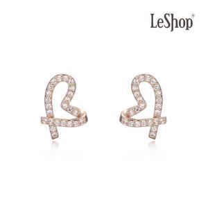 [르샵주얼리] 14K 레터링 하트 귀걸이(GoldPlated)_LJ5083BRE