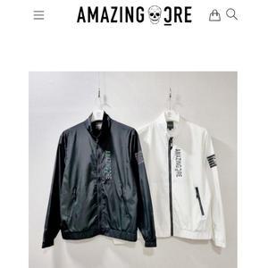 골프웨어 어메이징 크리 하이브리드 엠버 골프 자켓