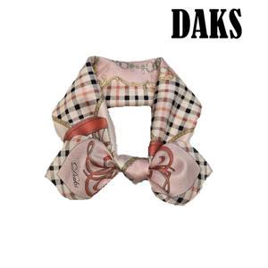 [롯데백화점]닥스 마차 포인트 면실크 미니사각스카프 DYD2501PK