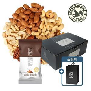 [산과들에] 견과구성 하루견과 순수다움 50봉선물세트+쇼핑백