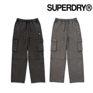 SUPERDRY 워싱 와이드 카고 스웨트 팬츠SDMPWDO02 670070