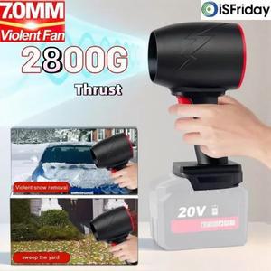 1500W 자동차 폭력 공기 송풍기 70mm 브러시리스 모터 2800g 추력 세차 공기총 건조기 또는 MakitaDeWaltMi