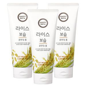 AP 해피바스 라이스 보습 클렌징 폼 200g x3개
